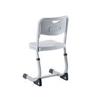 Ensemble de mobilier scolaire moderne pour salle de classe : Bureau et chaise d'étude réglables pour 2 élèves, plateau en MDF, idéal pour salon et hôtel (15 ans et plus)