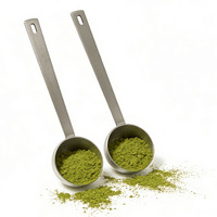 Ensemble de cuillères doseuses en acier inoxydable, lavable au lave-vaisselle, avec trou de suspension, poignée ergonomique, logo personnalisé pour la cuisine, cuillère à matcha