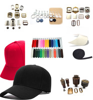 Chapeau Matières Premières Usine 24L Tissu Couvert Cap Bouton