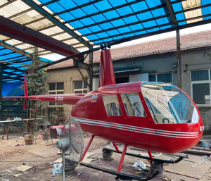 Robinson R44 Helikopter-Kabinen-Simulationsmodell für Außenausstellung, Internet-Sensation, Live-Streaming-Raum-Zubehör - Product Image 3