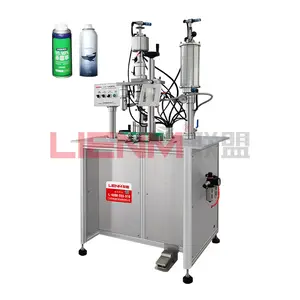 Semi-automatic BOV Aerosol Filling Crimping Machine Air Freshener Spray Cans Aerosol Filling Machine Spray Paint