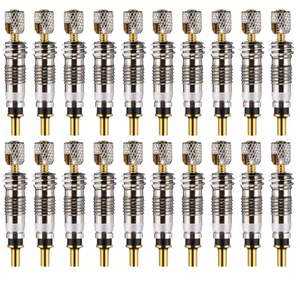 Noyau de valve en laiton amovible pour vélos, adapté à la réparation des chambres à air des vélos de montagne et de route. - Product Image 1