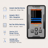 Analizador de Bus CAN Portátil CD-3S, Detector de Velocidad de Transmisión Automática, Herramienta de Diagnóstico para Automóviles, Camiones y Motocicletas, Monitor de Datos en Tiempo Real, Listo para Enviar