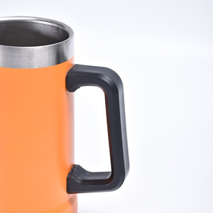 BPA-Free 24oz Stay-Chill <span class=keywords><strong>Beer</strong></span> Stein <span class=keywords><strong>Beer</strong></span> Tumbler Drink Cup Dupla Parede Isolada em Aço Inoxidável Matte Black Party <span class=keywords><strong>Mug</strong></span> - Product Image 3