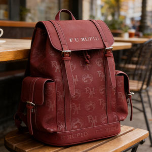 Mochila de Piel Sintética para Mujer, Mochila de Viaje a la Moda, Gran Capacidad, Bolso Escolar, Logotipo Personalizado OEM - Product Image 1