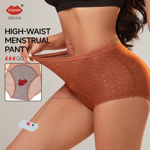 <strong>Thin</strong> &amp; Breathable Leakproof Panties High Waist Plus Size XL Period Underwear Women's Menstrual Briefs - Product Image 1