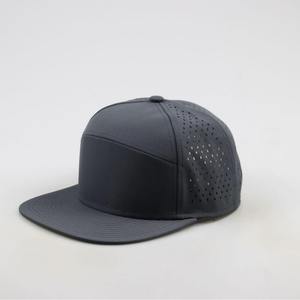 Casquettes vierges à 6 panneaux, logo personnalisé en caoutchouc PVC, chapeau de plage de surf, chapeau de golf imperméable, casquettes de baseball, casquettes de sport - Product Image 2