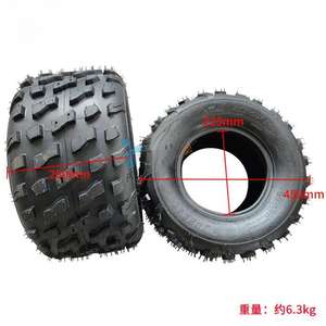 Pneus radiaux sans chambre à air pour VTT, robustes, avec bande de roulement agressive à 6 plis pour une traction supérieure sur le sable et la boue, 20*10-9 pouces - Product Image 6