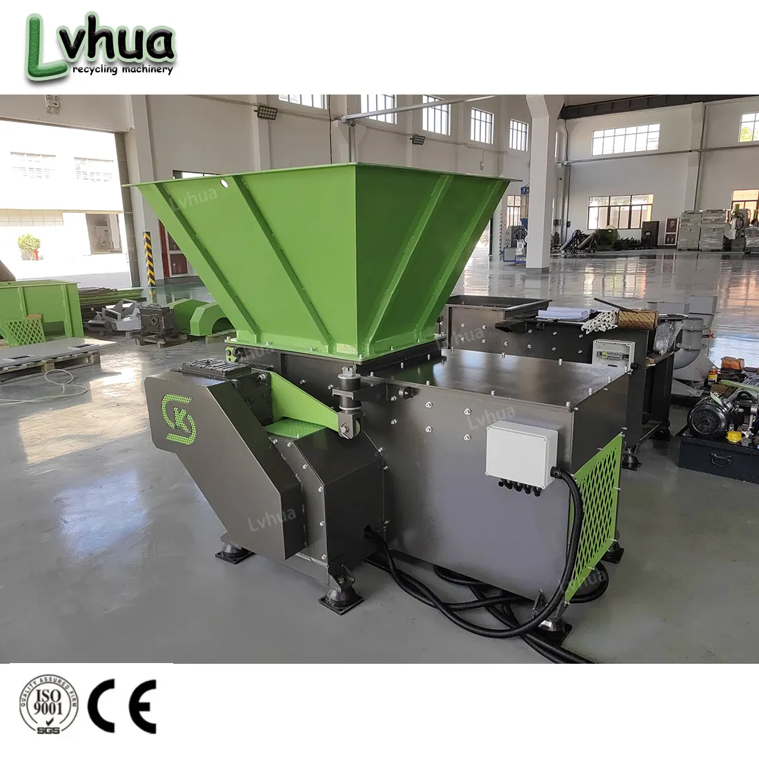 Lvhua – Machine de recyclage de pneus de déchets entièrement automatique, broyeur de pneus/broyeur de pneus, broyeur de déchets en plastique Double Sh
