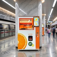 Máquina Expendedora de Smoothies con Sistema de Refrigeración por Compresor, Pantalla Táctil, Autolimpieza, Gestión Basada en la Nube, Pago con Monedas, Código QR y Token