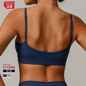 Soutien-gorge de yoga pour femme Zechuang à col en V profond, en polyester recyclé, séchage rapide, respirant, pour la course à pied, le fitness et l'entraînement - Product Image 3