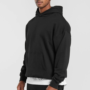 Custom OEM <b>Oversized</b> <b>Hoodies</b> Unisex High Quality Anti-shrink Wholesale 300gsm <b>Fleece</b> Slim Fit <b>Hoodies</b> for <b>Men</b> - Product Image 3