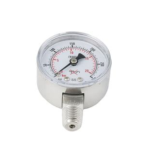 0-300psi 20bar Aço Inoxidável 304 Medidor de Pressão Radial AFKLOK - Product Image 1