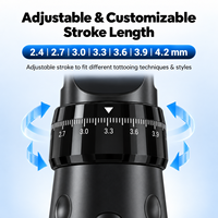 Machine à tatouer professionnelle sans fil, stylo rotatif T9 PRO, 1700 mAh, écran LED, course réglable 2,4-4,2 mm, OEM/ODM