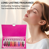 Kit de Prueba de Perfumes Portátiles de Viaje, Surtido de Aromas, Larga Duración, para Mujer, 10 Piezas, Mini Perfume