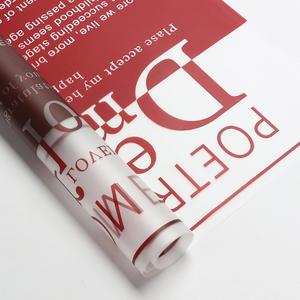 Papier d'emballage de fleurs en film mat anglais personnalisé matériaux d'emballage pour bouquet de fleurs imperméables fournitures de fleuriste utilisation artisanale enduite - Product Image 5