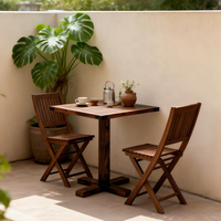 Tables de restaurant Wabi Sabi, table basse carrée en bois, table carrée détachable pour café, salle à manger