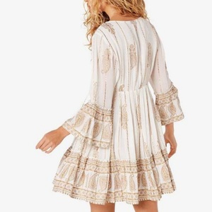 Robe d'été mini brodée de qualité supérieure 2025 pour femme, motif floral, tendance, pour usage quotidien ou tenue de villégiature - Product Image 3