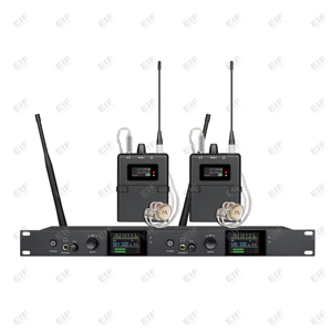 Système de monitoring intra-auriculaire AC-110 590,5-599,5 MHz sans fil, montage sur rack, avec contrôle du volume et batterie rechargeable - Product Image 2