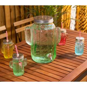 Promoción: Vaso de Vidrio Personalizado para Cócteles con Diseño de Cactus, Apto para Lavavajillas, de Vidrio Sodocálcico, para Bares, Clubes, Fiestas Temáticas Mexicanas, Jugos, Margaritas, 16 oz - Product Image 6
