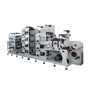 Máquina de impresión flexográfica automática de alta velocidad para bolsa de papel