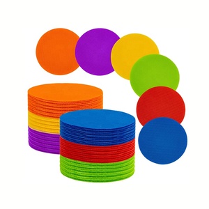 Classroom Sitting Carpet Eco-Friendly Self-Adhesive Dot Number Printed Nylon Floor Rug Circles Marker Spot <strong>Hook</strong> <strong>and</strong> <strong>Loop</strong> Dot - Product Image 4