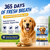 Gel nettoyant pour dents de chien, antibactérien, écologique, saveur beurre de cacahuète, pour soins dentaires quotidiens
