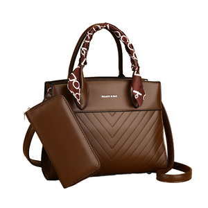 2025 New Design High Quality Large Capacity PU Women's Casual Tote <b>Bag</b> <b>with</b> <b>Zipper</b> Closure - Product Image 1
