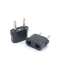 Adaptateur enfichable US vers EU Adaptateur de prise américain vers européen Adaptateur de prise de courant alternatif Convertisseur de voyage Adaptador Corriente
