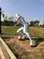 Ensemble de sculptures en FRP sur le thème du sport, figurines d'athlètes grandeur nature pour parcs sportifs, places de stades, poses personnalisées et sports