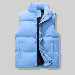 <span class=keywords><strong>Veste</strong></span> matelassée imperméable légère et chaude à col montant <span class=keywords><strong>sans</strong></span> manches, fermeture éclair, costumes décontractés, duvet <span class=keywords><strong>de</strong></span> canard, hiver, femmes et hommes - Product Image 2