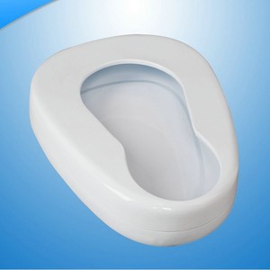 Urinoir ovale en émail blanc sans eau pour patients alités et personnes âgées (hommes et femmes) - Product Image 1