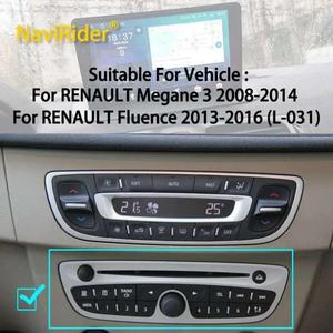 Lecteur vidéo de voiture pour RENAULT Megane 3 2008-2014, pour RENAULT Fluence 2013-2016, style OEM, panneau de commande pour contrôler l'écran Android - Product Image 6