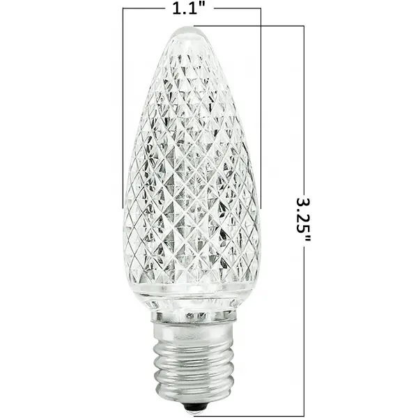 따뜻한 흰색면 C9 크리스마스 조명 교체 LED 전구