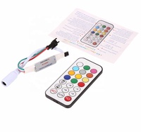 Contrôleur LED numérique adressable sans fil RF 14 touches pour bande LED Pixel RGB WS2812 WS2811 SK6812 RGBW, 2048 pixels, 300 motifs