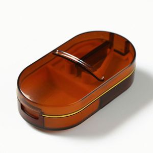 <b>Cutter</b>, Portable Splitter 2-In-1 Pill Case With Stainless Steel Blade, for Small or Large Vitamins Tablets Custom Logo - Product Image 4