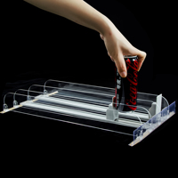 Drink Pusher Bottle Organizer Schwerkraft zufuhr Roller Slides Regals chieber system für Kühlschrank regal gleitet Supermarkt regale