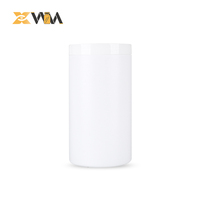 Récipient HDPE noir direct d'usine 150-200ml avec capuchon à double verrouillage, pot de col de 47mm bouteille de supplément