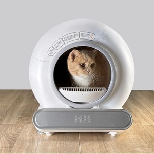 Bac à <span class=keywords><strong>litière</strong></span> intelligent pour chat, auto-nettoyant, en plastique, avec contrôle par application, facile à nettoyer, grande capacité, toilette automatique pour chat - Product Image 6