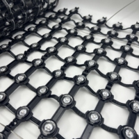 Écran LED P50 à pixels lumineux noir, grande taille, système de contrôle intégré TTL DMX, étanchéité IP68, lumières ponctuelles en PVC pour aménagement paysager, garantie 3 ans