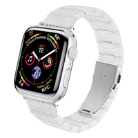 Bracelet en résine IVANHOE pour bracelet Apple Watch 44mm 40mm 42mm 38mm Correa Loop 41mm 45mm pour iWatch Series 7 6 se 5 4 3 Bracelet