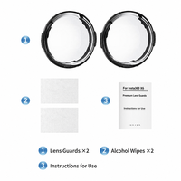 Protection d'objectif en verre 10H anti-rayures OEM en gros pour caméra d'action Insta360 X6 – Accessoires antichoc en vrac pour objectif 360
