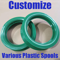 Bobine en plastique moulée par injection, durable, résistante aux chocs, sur mesure, couleur OEM, pour fil, câble, fil de laine