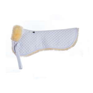 Équitation 100% selle en peau de mouton demi-coussin confortable et chaud en laine coussins de selle fournitures d'usine - Product Image 1