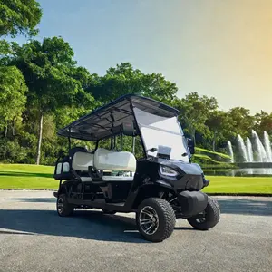 Nuovo 48v 5kw 6 posti caccia elettrico Golf Cart via legale con certificato Ce Golf Cart elettrico