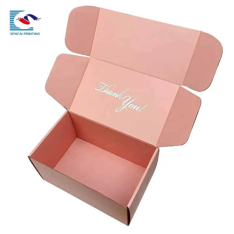 High quality private logo two side printing green color corrugated large shipping paper box