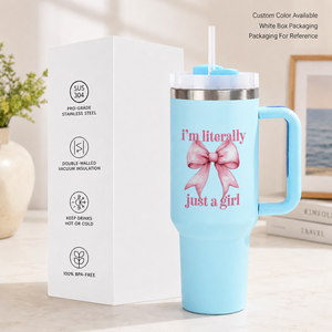 Custom Logo 16oz Stainless Steel <b>Double</b> <b>Wall</b> Vacuum Insulated Tumbler with Straw Leak-Proof Lid & Handle BPA Free Business Gift - Product Image 4