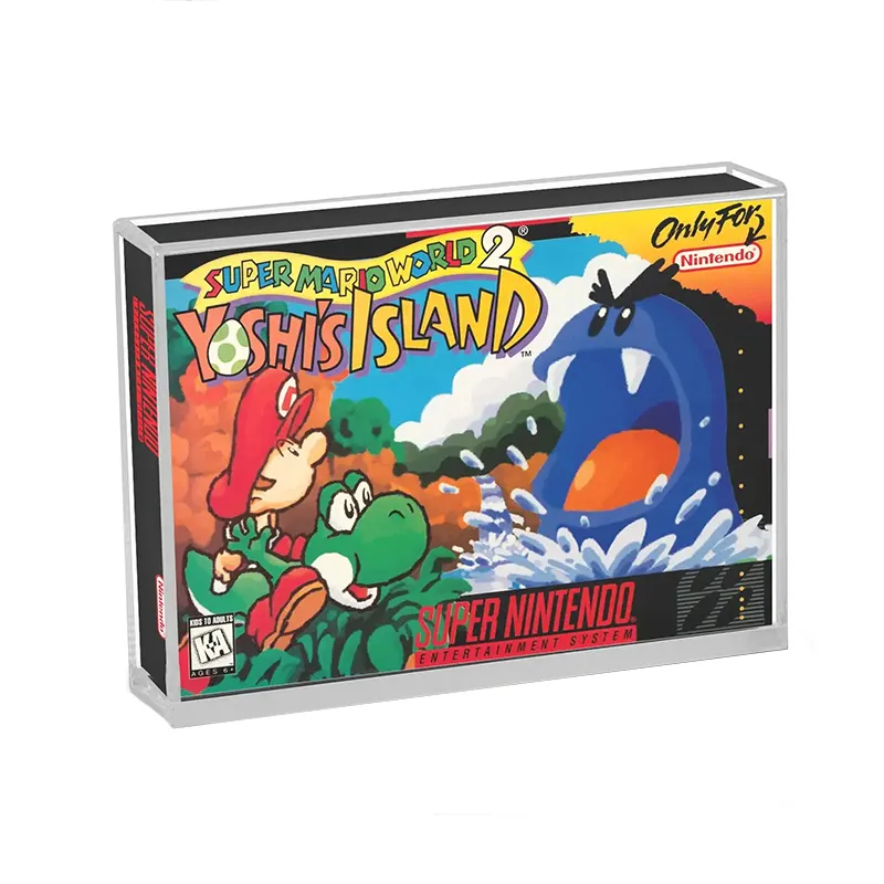 Boîte de jeu en acrylique transparent SNES/N64, étui de protection pour Game Boy et Game Boy Advance GB/GBA, boîte d'affichage NES