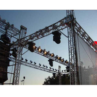 Trusses d'éclairage en aluminium Dragonstage pour DJ, conception de truss sur scène, affichage - Noir/Argent, certifié TUV ISO9001, léger
