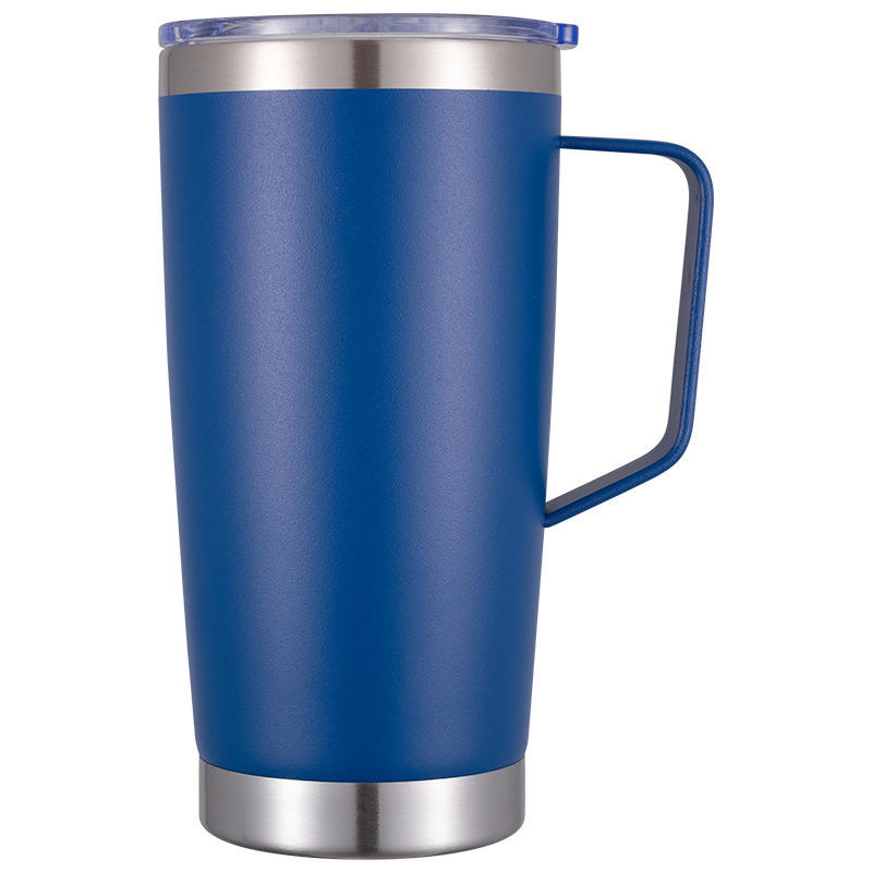 แก้วมีหูจับ ขนาด 20 ออนซ์ - สีน้ำเงินเข้ม